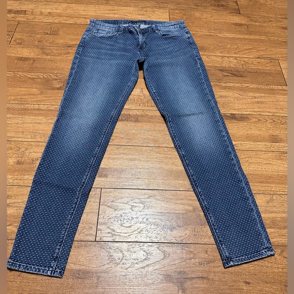 Cult Of Individuality Teaser Skinny Polka Dot Denim Jeans tagged 30 - Picture 2 of 9